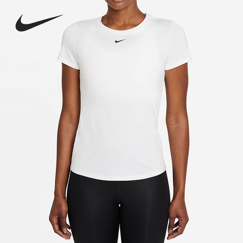 Nike/耐克正品女子圆领透气弹力训练运动短袖T恤DD0627-100