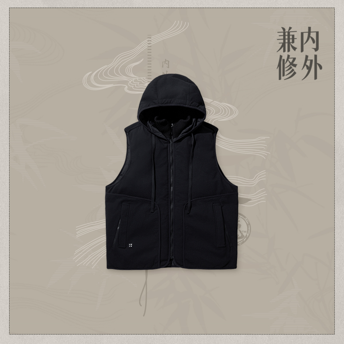 李宁正品男子宽松羽绒马甲