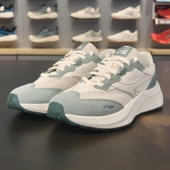 李宁正品 AGCV069 征荣 M500男子反光复古轻便透气舒适回弹休闲鞋