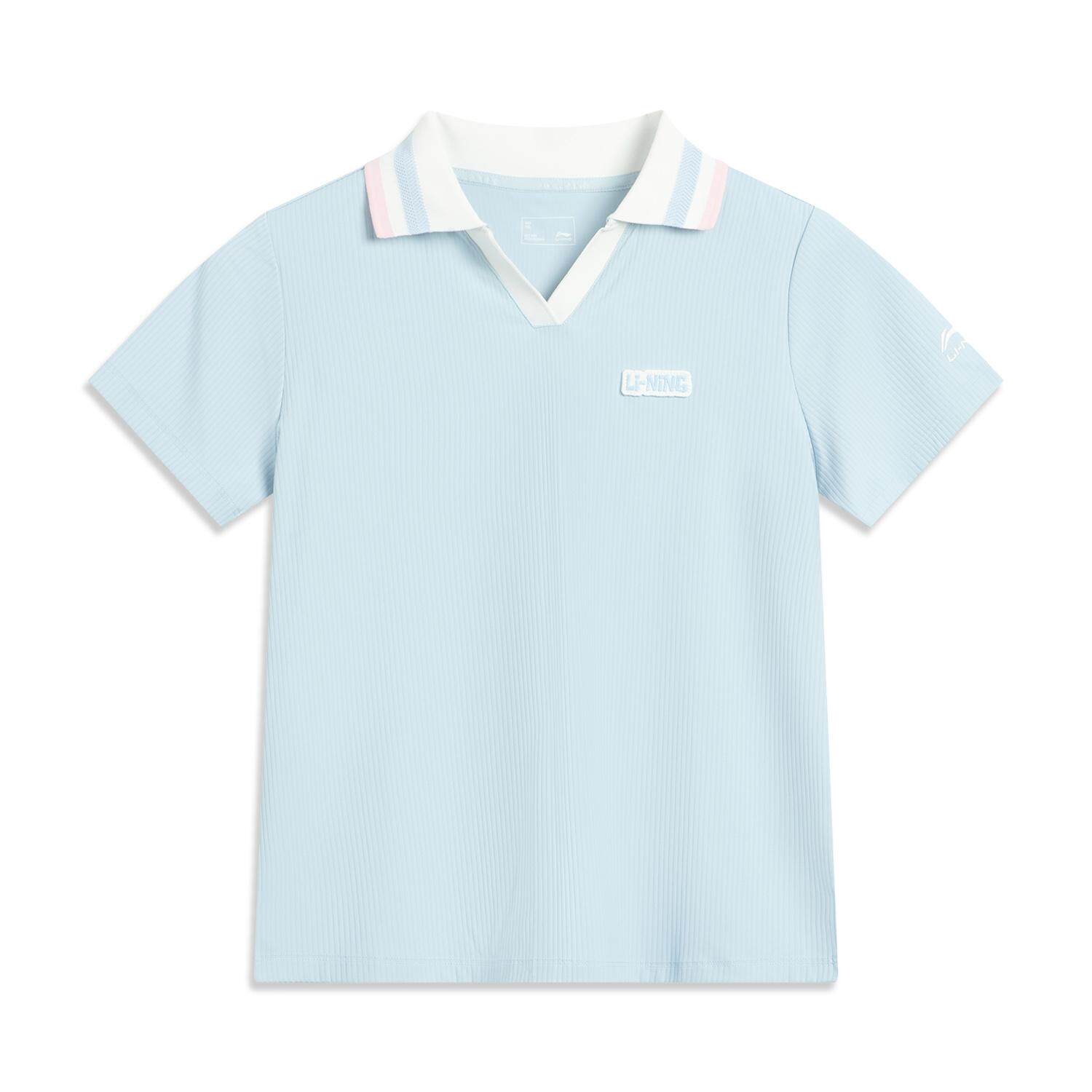 李宁正品新款夏季儿童日常透气简约轻盈翻领短袖POLO衫YPLU030