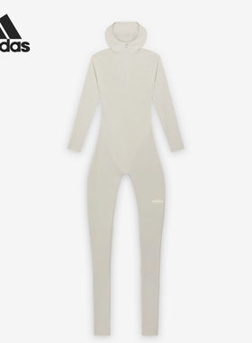 Adidas/阿迪达斯正品新款女士连帽时尚运动紧身连体衣IV9289