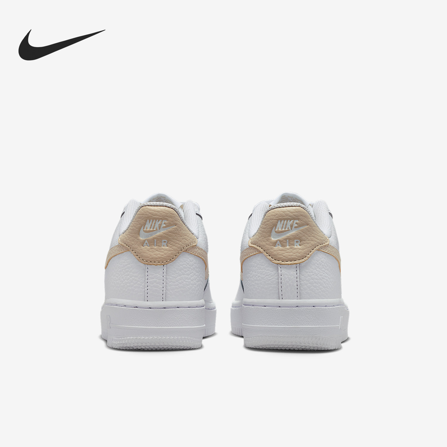 Nike/耐克正品Air Force 1 GS女子大童透气板鞋IO7403-102