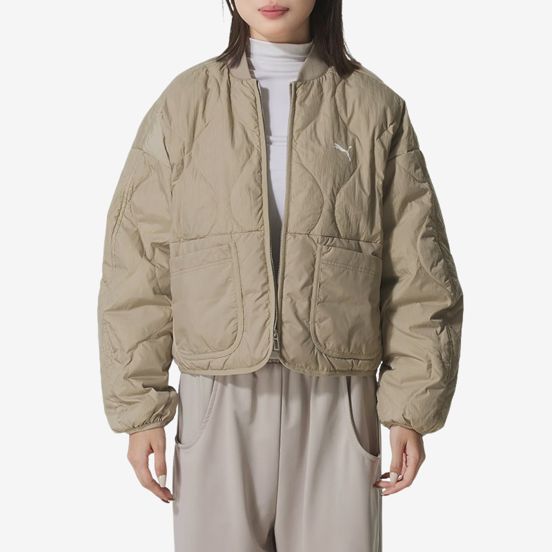 Puma/彪马正品2025女士保暖防风轻薄宽松休闲羽绒服635502-55