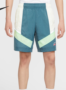 Nike/耐克正品当季男士梭织拼接训练宽松短裤CU4437-133