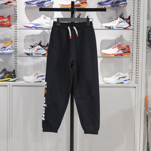 YKLU111 李宁正品 篮球生活系列男大童柔软亲肤透气束脚宽松卫裤