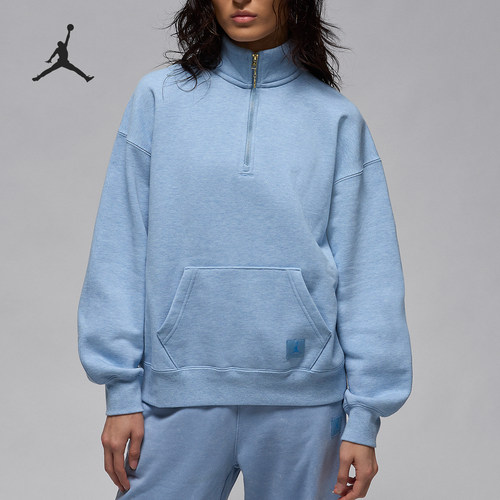 Nike/耐克正品Jordan Flight 女士加绒上衣套头衫FD7222-436
