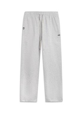 李宁正品反伍BADFIVE男子户外休闲加绒保暖针织直筒长裤AKLV781