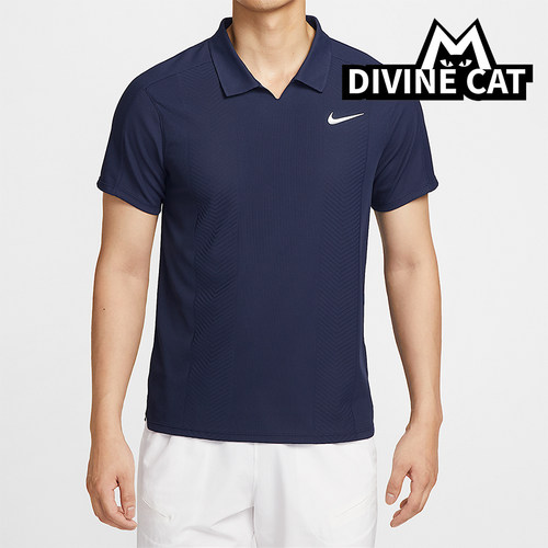Nike/耐克正品Dri-FIT男士训练翻领透气网球运动POLO衫HM6753-410