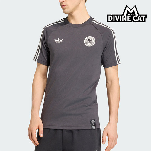 Adidas/阿迪达斯正品三叶草男士运动舒适针织修身短袖T恤KG5097
