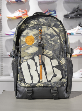 李宁正品反伍BADFIVE男女同款防泼水大容量收纳双肩包ABSU337-4