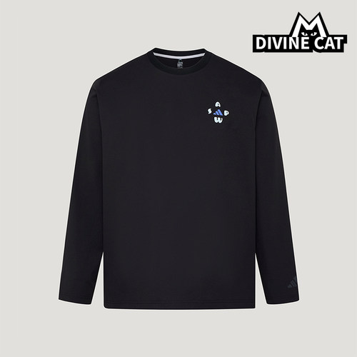 Adidas/阿迪达斯正品男士经典宽松时尚休闲套头长袖T恤LD7442