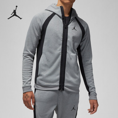 Nike/耐克正品JORDAN男士健身运动拼接保暖外套DQ7324-091