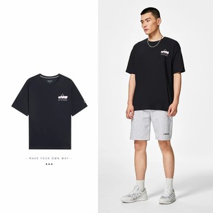 T恤AHSS783 韦德系列透气轻薄男子运动休闲短袖 李宁正品 新款