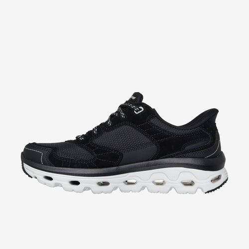 Skechers斯凯奇正品Glide-Step女低帮系带跑步鞋180268-BLK