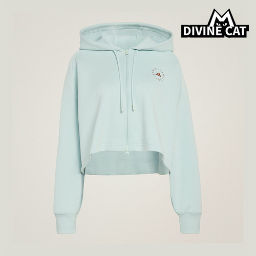 Adidas/阿迪达斯正品SMC新款女浅蓝色运动生活经典夹克外套JZ0655