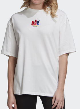 Adidas/阿迪达斯正品 当季新款女子运动休闲短袖T恤 GD2235