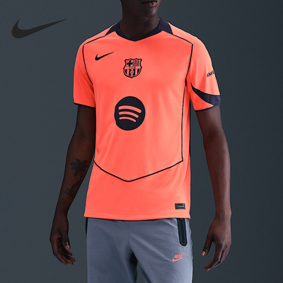 Nike/耐克正品Dri-FIT男士足球运动训练透气短袖HM3201-855