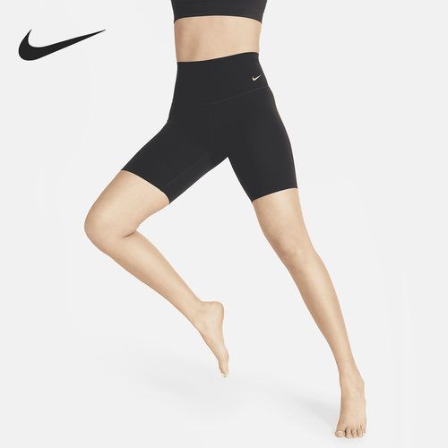 Nike/耐克正品新款女子运动训练健身高腰骑行短裤 DQ6004-010
