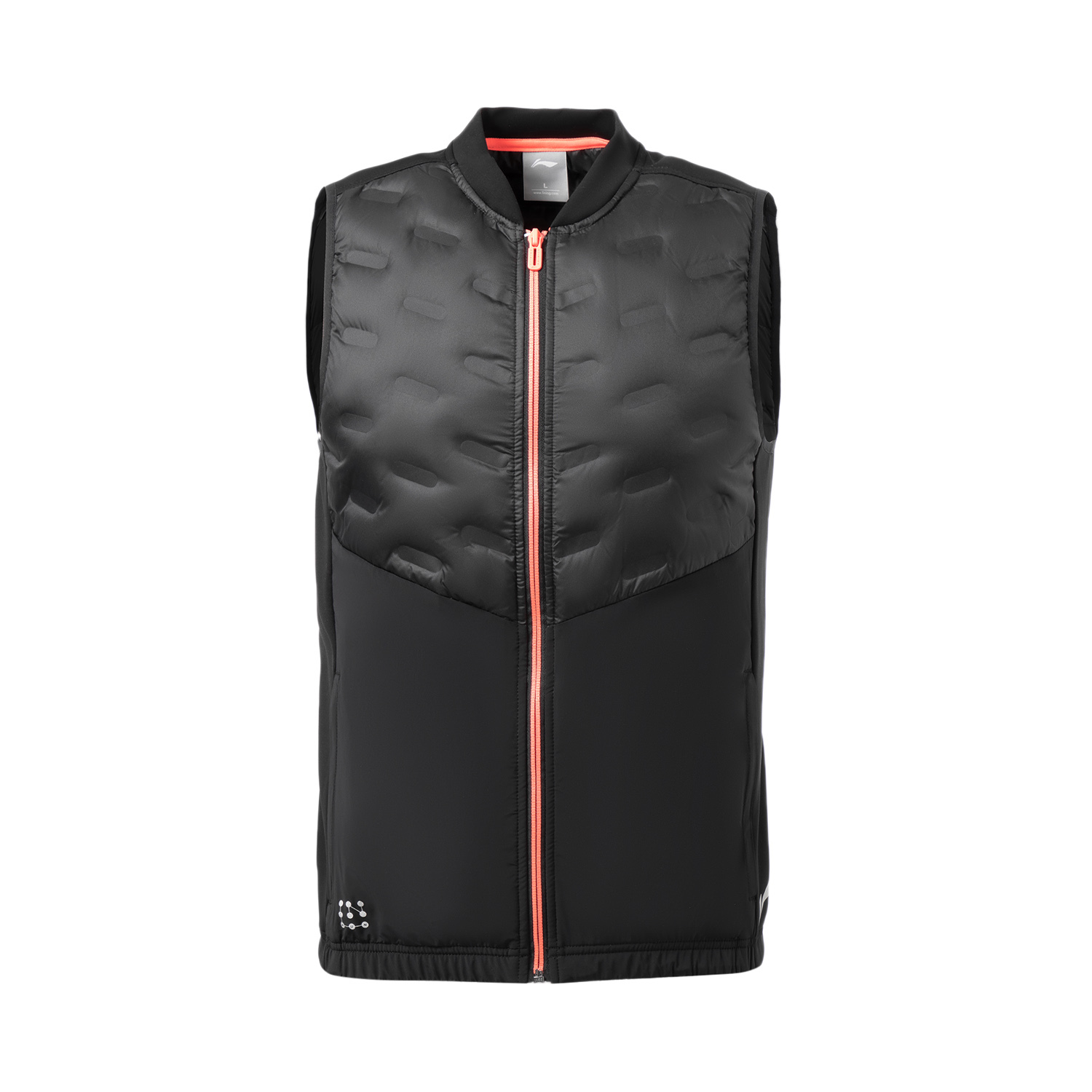 李宁正品马甲男子冬季新品跑步系列运动保暖健身时尚拼接AYMR059