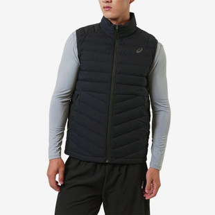 休闲保暖立领复古羽绒马甲2031E863 运动男士 001 亚瑟士正品 Asics