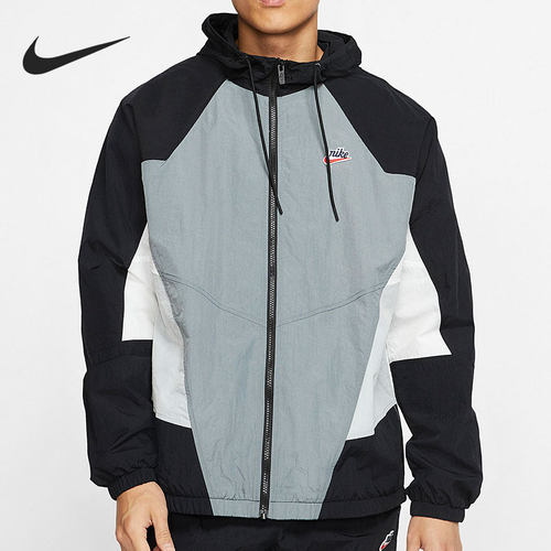 Nike/耐克正品新款男子跑步拉链运动连帽梭织夹克外套 DB5172-084