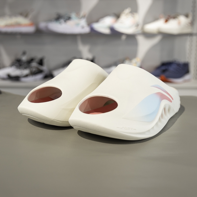 李宁正品SOFT SLIPPER男女款潮流百搭柔软回弹运动拖鞋AGAV009-1