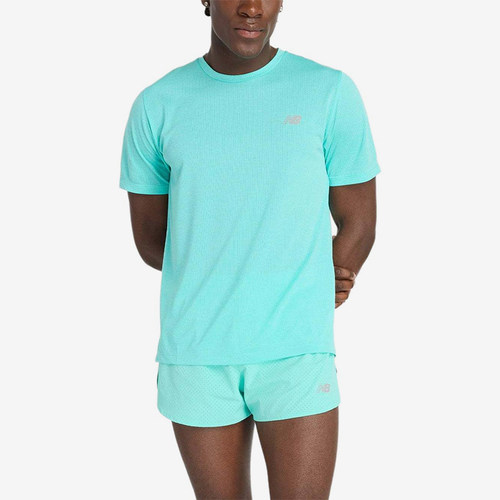 New Balance/NB正品运动男子舒适梭织透气圆领短袖T恤MT41253-CYJ