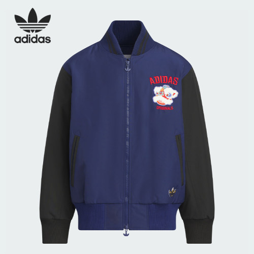 Adidas/阿迪达斯正品三叶草JK PAD JACKET大童棒球棉服JM5858