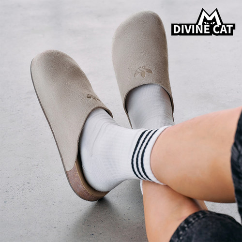 Adidas/阿迪达斯正品三叶草男女款时尚经典舒适拖鞋穆勒鞋IH6906