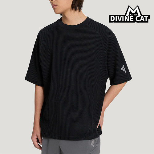 Adidas/阿迪达斯正品夏季男士轻盈圆领华夫格运动短袖T恤KW0106