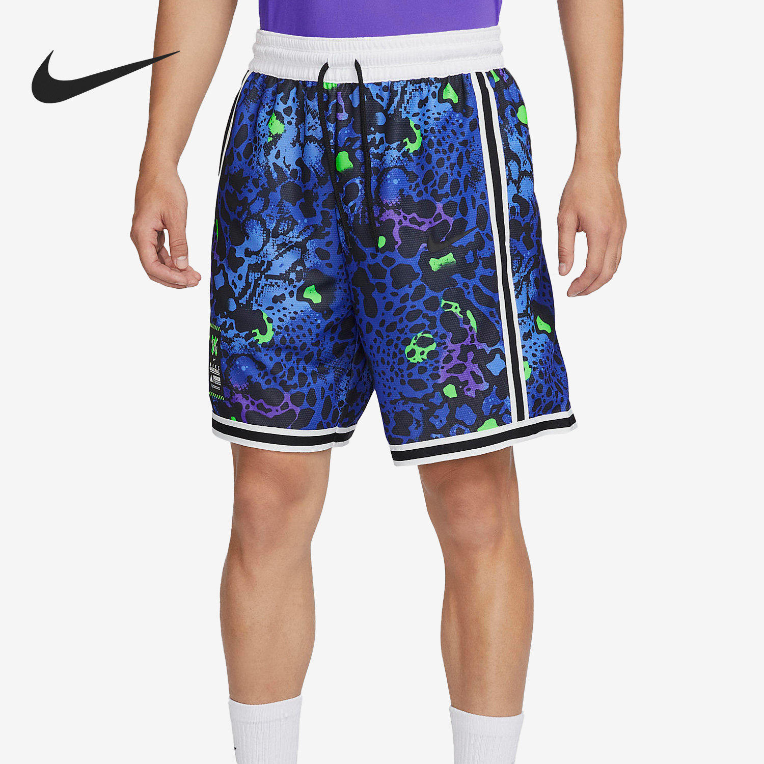 Nike/耐克正品新款男子透气印花篮球运动短裤FQ0352-480
