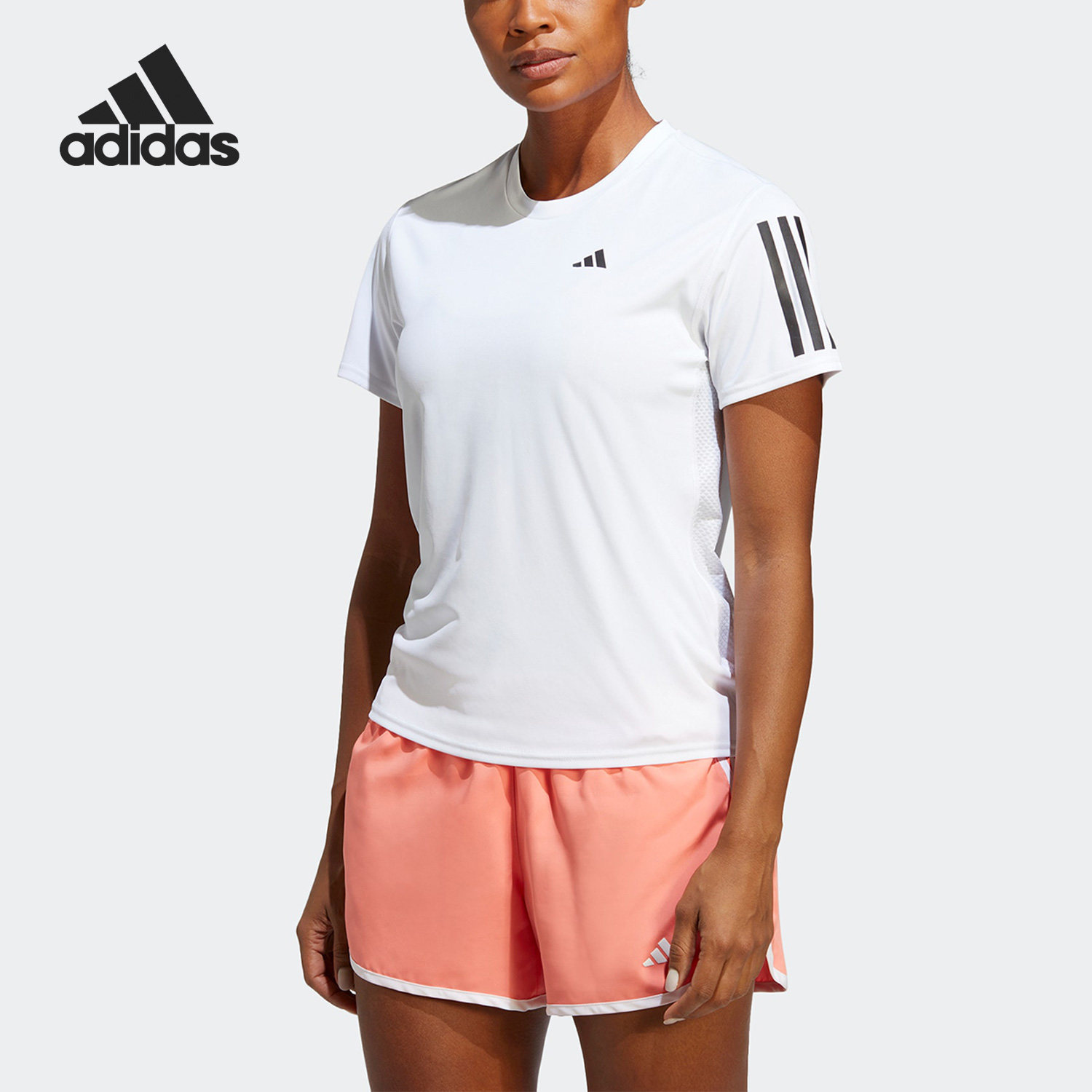 Adidas/阿迪达斯正品OWN THE RUN TEE 女子跑步短袖T恤IC5189