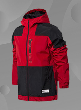 Lining/李宁风衣男子春季新款韦德外套宽松夹克连帽夹克AFDN125