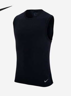 Nike/耐克正品Dri-FIT运动背心新款男黑色运动背心CN9819-010