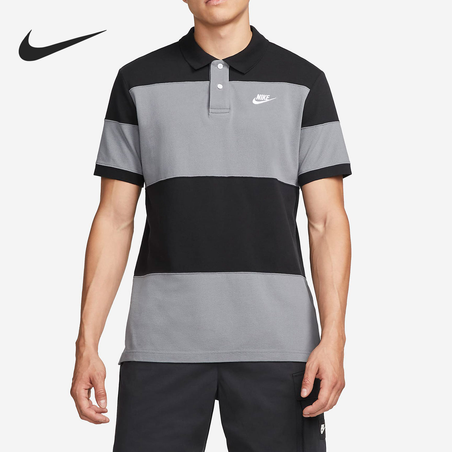 Nike/耐克正品当季新款休闲男子运动透气T恤POLO衫DM6951-010