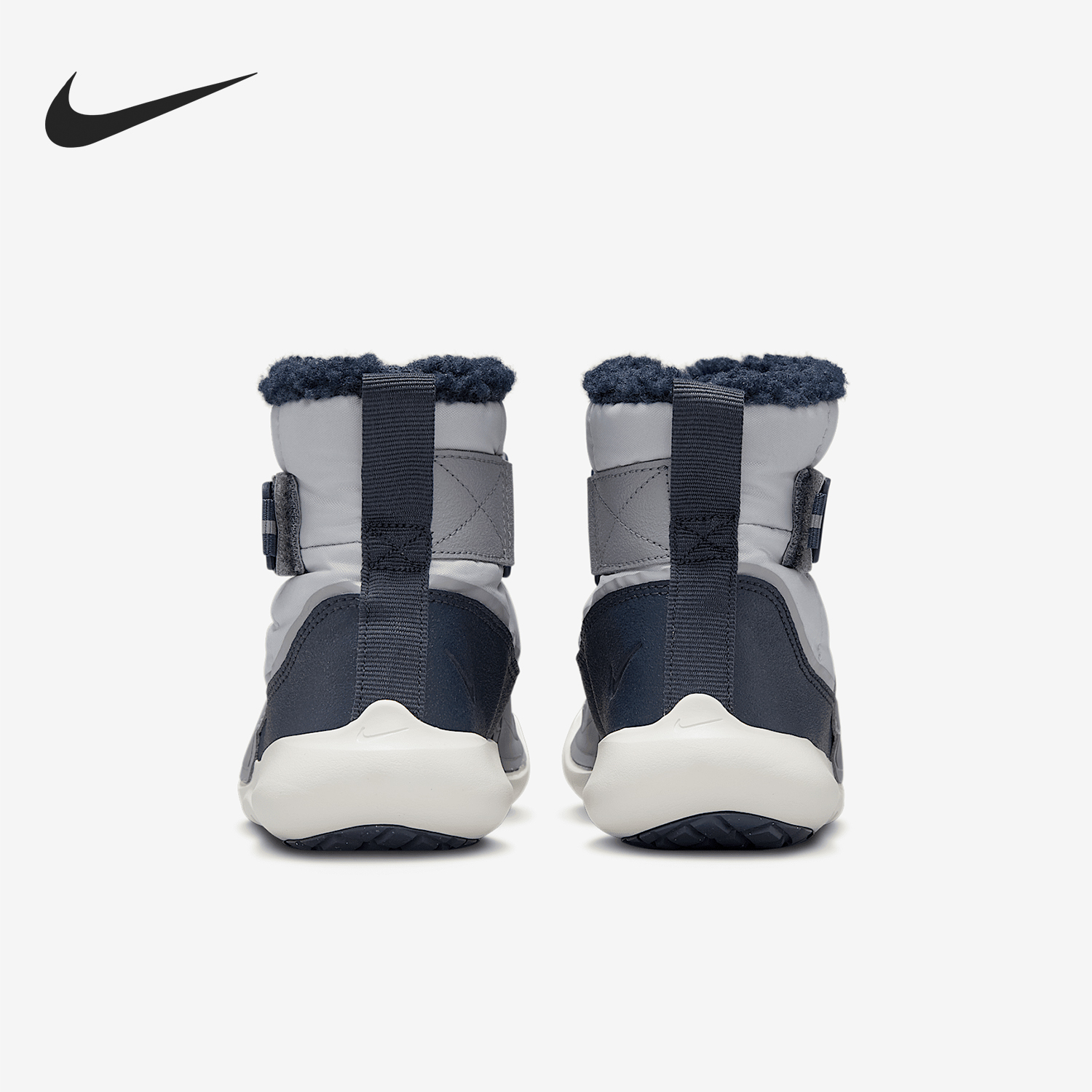 耐克小童高帮魔术贴保暖雪地靴