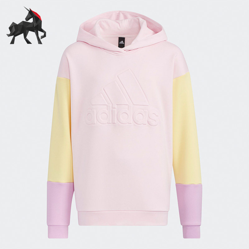 Adidas/阿迪达斯正品儿童运动休闲拼色套头卫衣 HM7179,童装/婴儿装/亲子装,卫衣/绒衫,淘宝优惠券,粉丝福利购,淘宝优惠卷