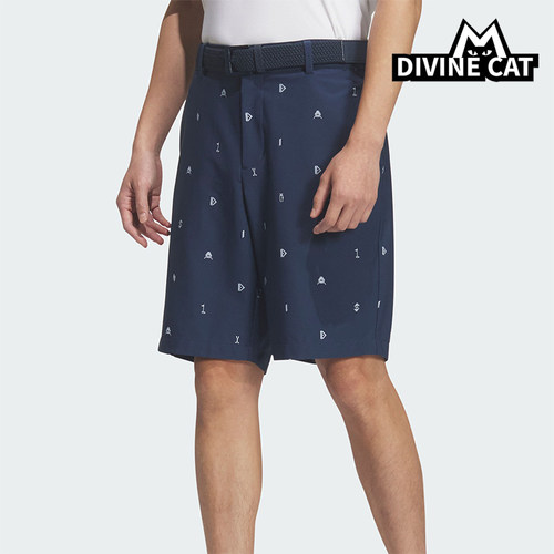 Adidas/阿迪达斯正品夏季男士运动高尔夫时尚印花宽松短裤JZ4393