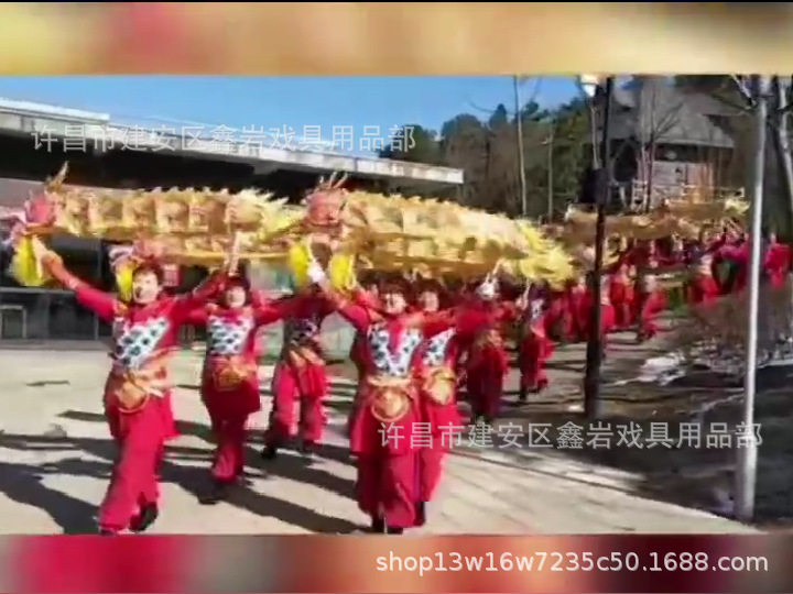 舞龙龙灯道具儿童舞龙手龙手把龙幼儿园舞龙