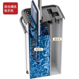 C板免手拖把家用刮刮乐桶拖把干湿ZEI分离M平板拖挤洗水一威东