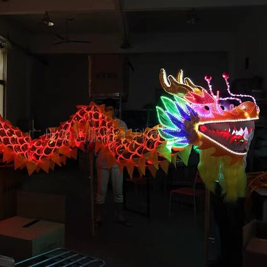 LED发光舞龙狮酒吧夜店表演