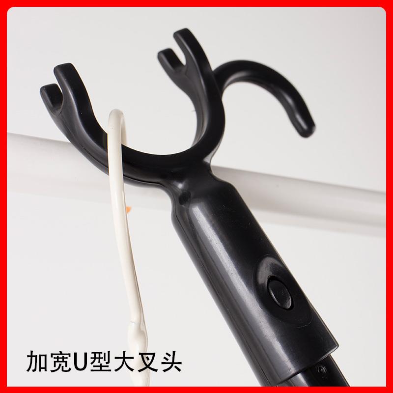 K撑衣杆家用衣杆丫叉伸缩F76TJ678晒加长衣杆挑衣叉衣服叉叉杆挂