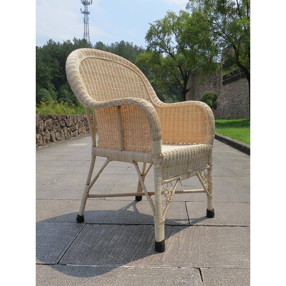 台藤椅高靠腾背椅天真然藤编织单人老ABZ式老人家用阳客厅休闲滕