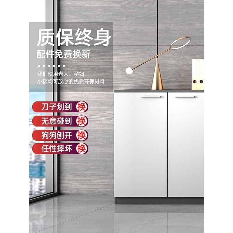 茶JKN木柜质办公文件柜带锁办公家具档案矮书柜柜办公柜子资料柜