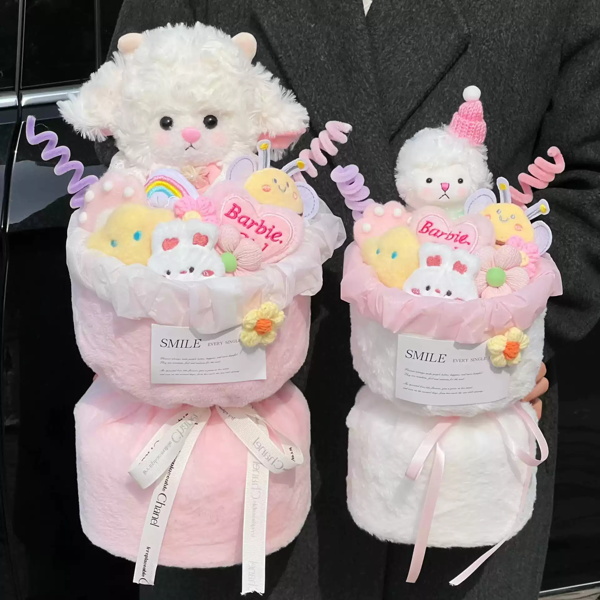 花店成品小羊玩偶花束闺蜜生日