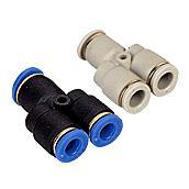 供应快插三联管接头EPY12