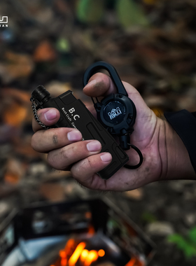 你的山户外点火器套装BC丛林防风打火机可充气可伸缩直焰送伸缩扣