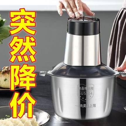 德国电动绞肉机家用多功能绞菜机大容量料理机和面一体机通用