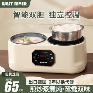 双胆电锅电饭煲智能低糖饭米汤分离小型智能家用双拼2-3人多功能