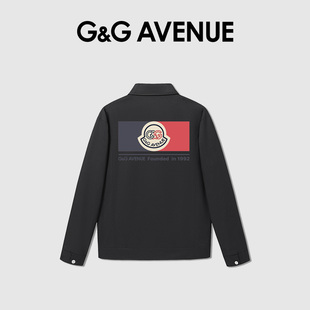 G&G AVENUE夹克衫外套简约休闲宽松百搭男女同款秋冬季时尚高端潮